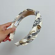 Dior White Bandana Headband - 4