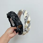 Dior White Bandana Headband - 3