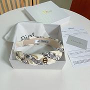 Dior White Bandana Headband - 2