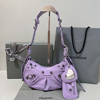 Balenciaga Le Cagole Light Violet Bag - 26x16x10cm