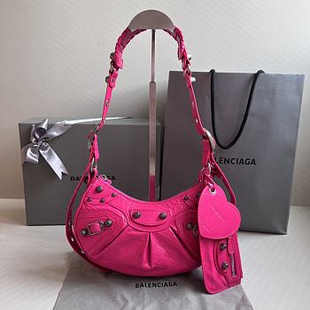 Balenciaga Le Cagole Hot Pink Bag - 26x16x10cm