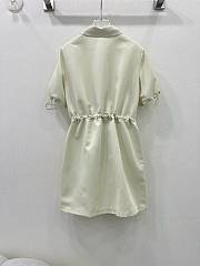 Prada White Silk Mini Dress - 2