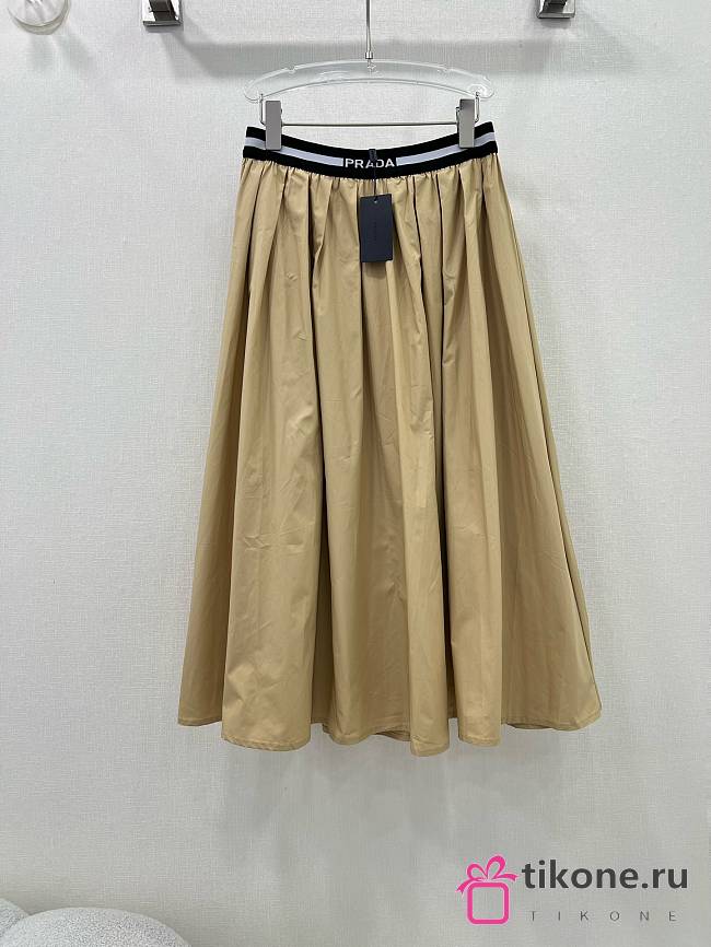 Prada Re-Nylon Beige Full Skirt - 1