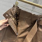 Hermes Brown Leather Short Pants - 5
