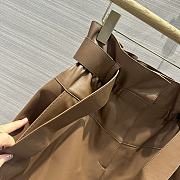 Hermes Brown Leather Short Pants - 3