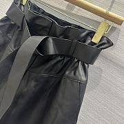 Hermes Black Leather Short Pants - 5