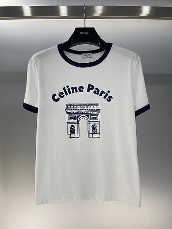 Celine White T-shirt 01