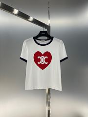 Celine Heart White T-shirt - 1