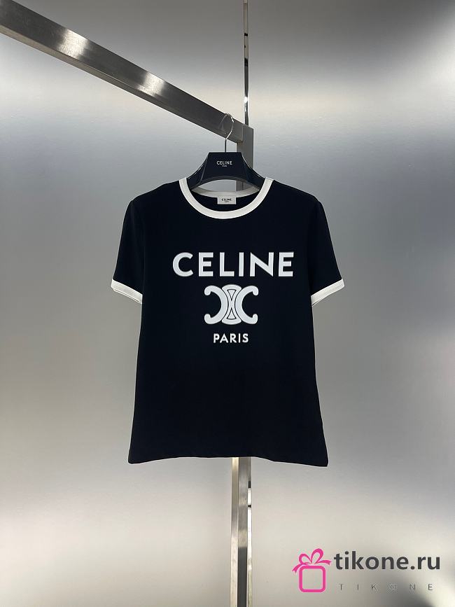 Celine Black T-shirt - 1