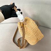 Prada Natural Raffia Bucket Bag - 20x17x12cm - 4