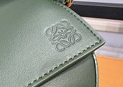 Loewe Puzzle Edge Small Green Leather Bag - 24x17x10cm - 4