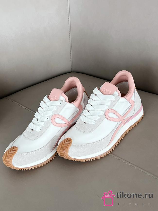 Loewe Pink/White Flow Runner Monogram - 1