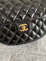 Chanel Black Hobo Bag In Lambskin - 20×6×19cm - 3