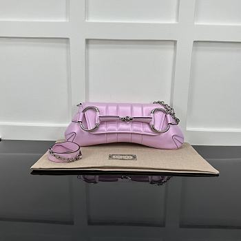 Gucci Horsebit Large Chain In Pink - 38x15x16cm