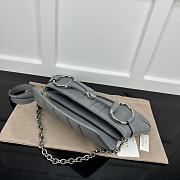 Gucci Horsebit Large Bag In Grey - 38x15x16cm - 5