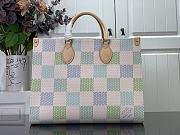 Louis Vuitton On The Go Damier Canvas In Pistachio - 35x27x14cm  - 1