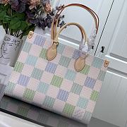 Louis Vuitton On The Go Damier Canvas In Pistachio - 35x27x14cm  - 3