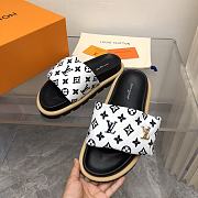 Louis Vuitton Monogram Black&White Puffer Slippers - 5