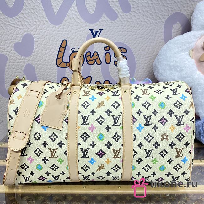 Louis Vuitton Keepall Bandoulière 45 Monogram Macassar  - 1