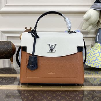 Louis Vuitton Lockme Brown & White - 33.5x21.5x14.5cm