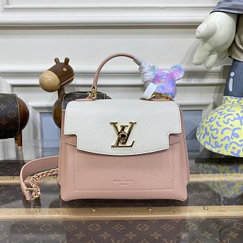 Louis Vuitton Lockme Pink & White - 23x17x10cm