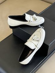 Chanel White Royal Loafers  - 4