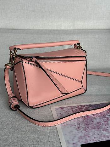 Loewe Mini Puzzle Pink Bag - 18x12.5x8cm