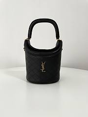 YSL Gaby Mini Black Bucket Bag - 19x17x15cm - 1
