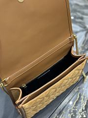 YSL Hobo Bag In Natural Saddle Leather - 25x17x7cm - 5