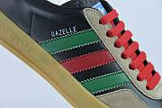 Gucci x Adidas Clover Logo Low-top Dark Colors Sneakers - 3