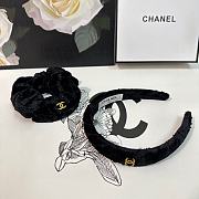 Chanel Black Headbands & Crunches Set - 4