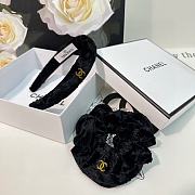 Chanel Black Headbands & Crunches Set - 2