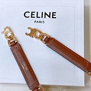 Celine Triomphe Gourmette Brown Taurillon Belt - 5