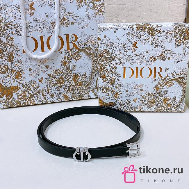 Dior Saddle Reversible Black Belt/ Silver Buckle - 1