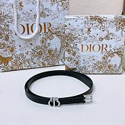 Dior Saddle Reversible Black Belt/ Silver Buckle - 1