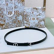 Dior Saddle Reversible Black Belt/ Silver Buckle - 5