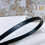 Dior Saddle Reversible Black Belt/ Silver Buckle - 2