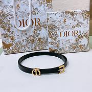 Dior Saddle Reversible Black Belt/ Gold Buckle - 1