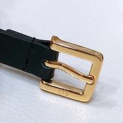 Dior Saddle Reversible Black Belt/ Gold Buckle - 5