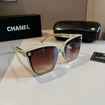 Chanel White Polaroid Sunglasses