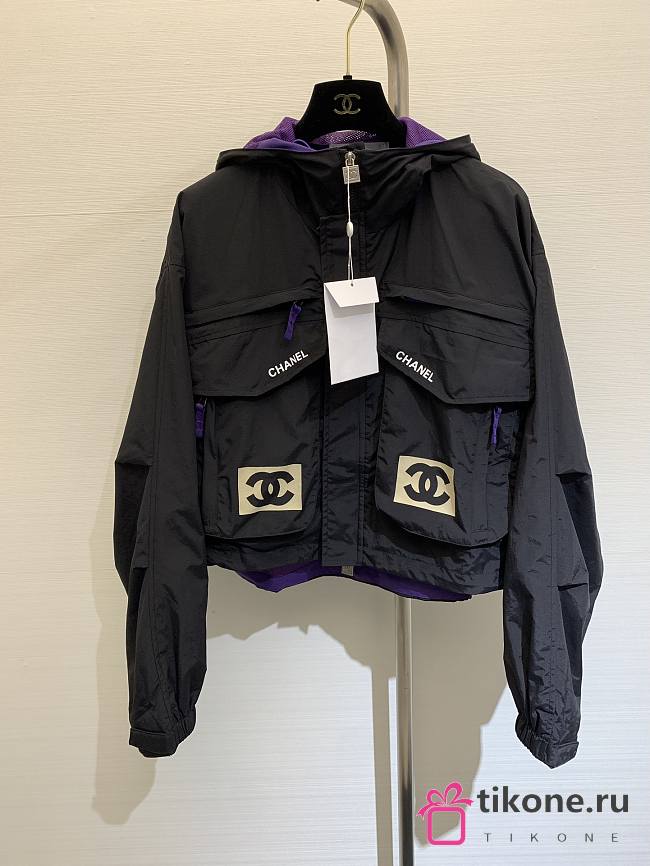 Chanel Vintage Hooded Cropped Jacket  - 1