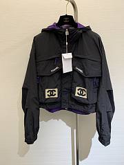 Chanel Vintage Hooded Cropped Jacket  - 1
