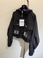 Chanel Vintage Hooded Cropped Jacket  - 4