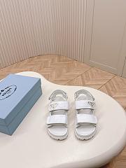 Prada White Classic Foam Rubber Sandals - 1