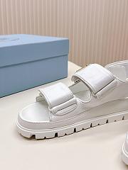 Prada White Classic Foam Rubber Sandals - 5