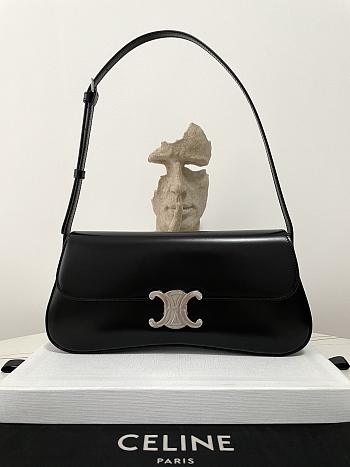 Celine Medium Black Lola Bag - 28×12×5cm