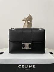 Celine Medium Victorie Bag In Black - 25×15×8cm - 1