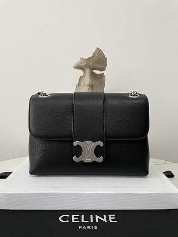 Celine Medium Victorie Bag In Black - 25×15×8cm