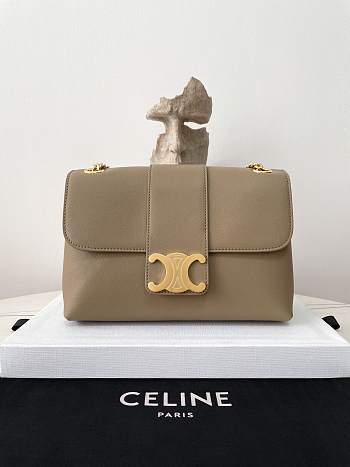 Celine Medium Victorie Bag In Beige - 25×15×8cm
