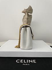 Celine Medium Victorie Bag In White - 25×15×8cm - 5